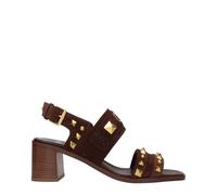 Valentino Garavani Brown Leather Strap-On Sandals - EU40/US10