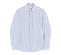 Valentino Garavani - Camicia in Popeline di Cotone con Righe VGold - - Shirts - Uomo - Blu - M