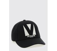 VALENTINO GARAVANI Cappello Chez in cotone con logo ricamato 59 Nero