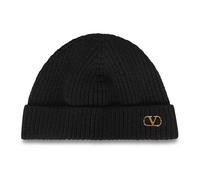 Valentino Garavani - Cappello in cashmere con logo V - - Accessories - Uomo - Nero - ONE SIZE