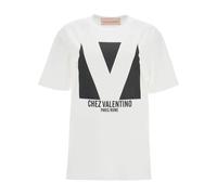 Valentino Garavani - Chez Valentino T-Shirt - - Tops - Donna - Bianco - S