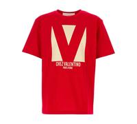 Valentino Garavani - Chez Valentino T-Shirt - - Tops - Uomo - Rosso - S
