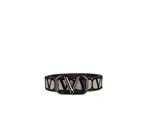 Valentino Garavani - Cintura in tela con monogramma - - Accessories - Uomo - Beige - 85 CM