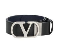 Valentino Garavani - Cintura in pelle reversibile Vlogo Singature - - Accessories - Uomo - Nero - 90 CM