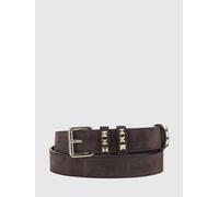 VALENTINO GARAVANI Cintura Rockstud in pelle scamosciata con borchie applicate 90 Marrone