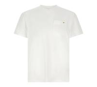 Valentino Garavani - Cotton T-Shirt With Vgold - - Tops - Uomo - Bianco - M
