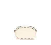 Valentino Garavani Cream Calf Leather Bos Taurus Shoulder Bag