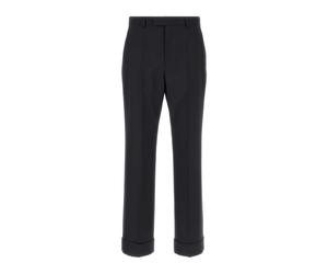 Valentino Garavani - Cuffs VLogo Cropped Pants - - Trousers - Uomo - Blu - L