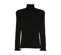 Valentino Garavani - Dolcevita con volant - - Knitwear - Donna - Nero - M