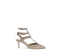 Valentino Garavani Gray Calf Leather Bos Taurus Pumps - EU39/US9