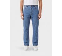 VALENTINO GARAVANI Jeans straight in denim di cotone con logo posteriore 32 Blue
