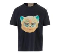 Valentino Garavani - Le Chat de la Maison T-Shirt - - Tops - Uomo - Blu - S
