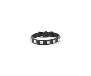Valentino Garavani - Leather Bracelet - - Accessories - Uomo - Nero - ONE SIZE