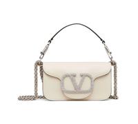 Valentino Garavani - Locò Small Leather Shoulder Bag - - Bags - Donna - Bianco - ONE SIZE