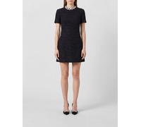 VALENTINO GARAVANI Mini abito A-line in tweed con applicazione di strass 42 Nero