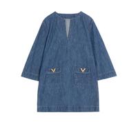 Valentino Garavani - Mini Abito in Denim con Scollo a V - - Dresses - Donna - Blu - S