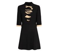 Valentino Garavani - Mini Abito in Lana e Seta con Fiocco - - Dresses - Donna - Nero - S