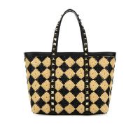 Valentino Garavani - Mini borsa a mano Rockstud in rafia ricamata - - Bags - Donna - Multicolore - ONE SIZE