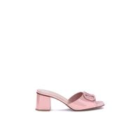 Valentino Garavani Multicolor Calf Leather Bos Taurus Flat Sandals - EU38/US8