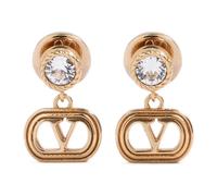 Valentino Garavani - Orecchini a Lobo VLogo Signature - - Accessories - Donna - Giallo - ONE SIZE