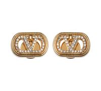 Valentino Garavani - Ovalette Earrings - - Accessories - Donna - Giallo - ONE SIZE
