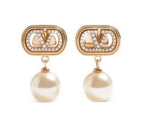 Valentino Garavani - Orecchini con perle VLogo Signature - - Accessories - Donna - Giallo - ONE SIZE