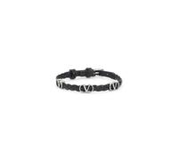 Valentino Garavani - Ovalette Leather Bracelet - - Accessories - Uomo - Nero - ONE SIZE