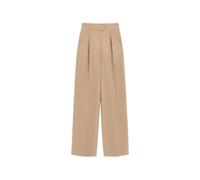 Valentino Garavani - Pantaloni in Lana con Pinces - - Trousers - Donna - Beige - S