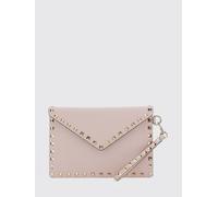 VALENTINO GARAVANI Pochette a busta Rockstud in pelle a grana con borchie OS Rosa