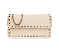 Valentino Garavani - Portafoglio Rockstud con Catena - - Accessories - Donna - Beige - ONE SIZE