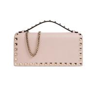 Valentino Garavani - Portafoglio Rockstud con Catena - - Accessories - Donna - Rosa - ONE SIZE