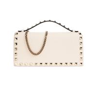 Valentino Garavani - Rockstud Leather Wallet on Chain - - Accessories - Donna - Beige - ONE SIZE