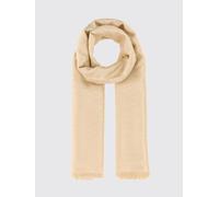 VALENTINO GARAVANI Sciarpa in misto seta e lana con monogramma jacquard OS Burro