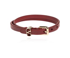 Valentino Garavani - The Leather Bracelet - - Accessories - Donna - Rosso - ONE SIZE
