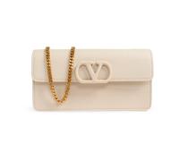 Valentino Garavani - VLogo Signature Chain Wallet - - Accessories - Donna - Beige - ONE SIZE