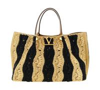 Valentino Garavani - VLogo Signature Medium Tote in Raffia - - Bags - Donna - Multicolore - ONE SIZE