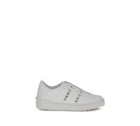 Valentino Garavani White Calf Leather Bos Taurus Low Top Sneakers - EU40/US10