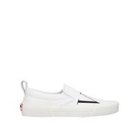 Valentino Garavani White Fabric Slip-On Loafers - EU39.5/US6.5