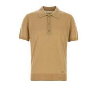 Valentino Garavani - Wool Polo With VLogo Embroidery - - Tops - Uomo - Marrone - S