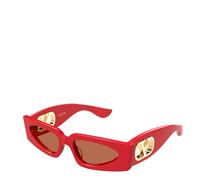 Valentino Vg0001s Occhiali Da Sole Donna Rosso Rettangolari Marrone 53mm