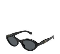 Valentino VG0008S 001, Nero, RECYCLED acetate, Donne occhiali da sole 52