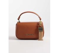 Valentino - Iride - Borsa marrone con tracolla rimovibile e dettagli in metallo tonalità oro No Size
