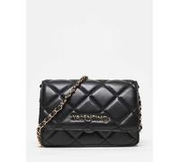 Valentino - Ocarina - Borsa a tracolla trapuntata nera con tracolla regolabile e dettagli dorati-Nero No Size