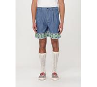 Valentino Pantaloncino in denim di cotone con ricami 46 Blue