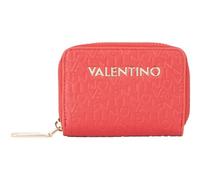 VALENTINO porta carte di credito Falak Re Zip Around Card Case Rosso Scuro bordeaux