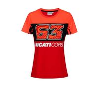 Valentino Rossi BAGNAIA - Ducati Dual Line,T-Shirt,Donna,Red,XL