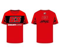 Valentino Rossi BAGNAIA - Ducati Dual Line,T-Shirt,Uomo,Red,S