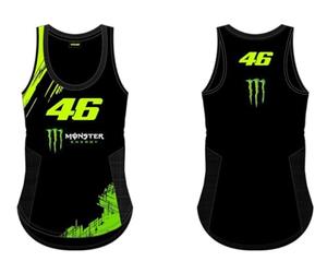 Valentino Rossi Canotta VR46 Monster Dual Line, Donna, XL, Nero