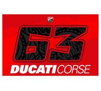 Valentino Rossi Flag Ducati BAGNAIA,Unisex,Red,One Size