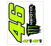 Valentino Rossi STICKER VR46 MONSTER DUAL,Unisex,MULTI,One Size